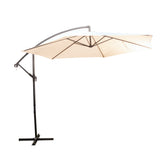 Alfresia 3m Garden Cantilever Parasol, Garden Umbrella with Easy Push Control & Tilt Function