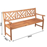 Alfresia Wooden Garden Bench 3 Seater