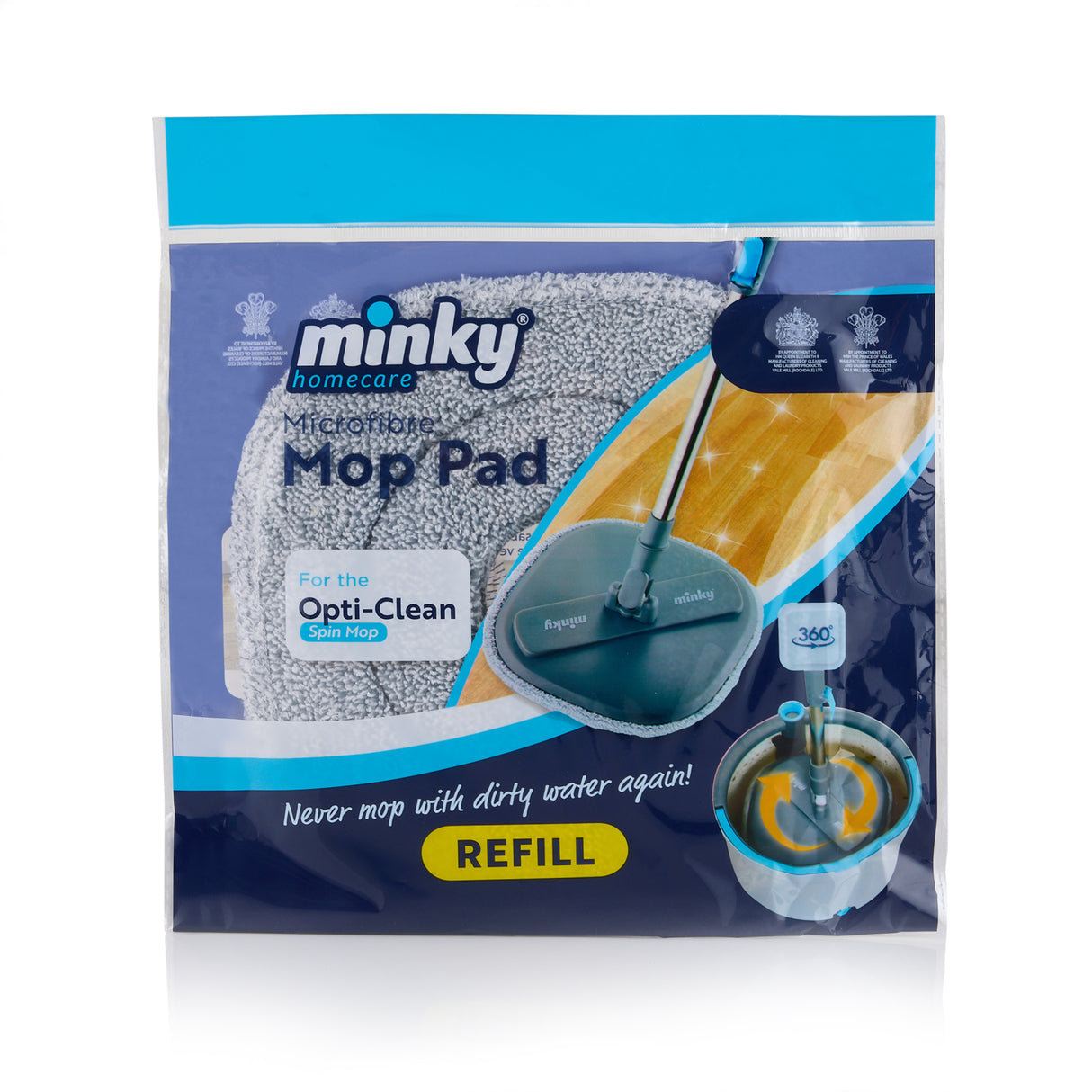 Minky Opti-Clean Spin Mop Head Replacement Pad