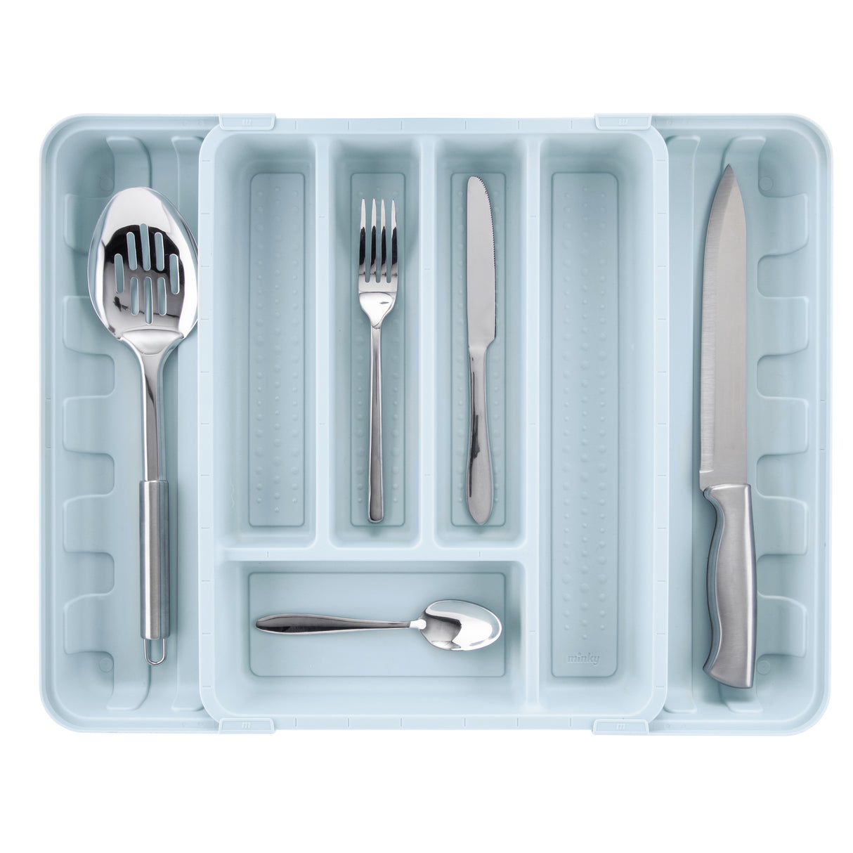 Minky Cutlery Drawer Organiser, Extendable Cutlery Sorter