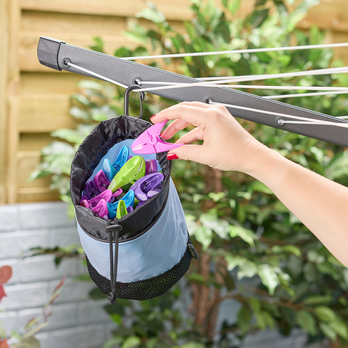 Minky Peg Bag - Drawstring Bag for Pegs