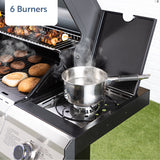 Fire Mountain Premier Plus 6 Burner Gas BBQ - Cover Included