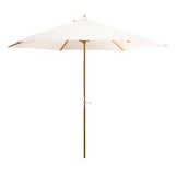 Alfresia 3m Garden Parasol, Wooden Garden Umbrella with Easy Push Button Control & Tilt Function