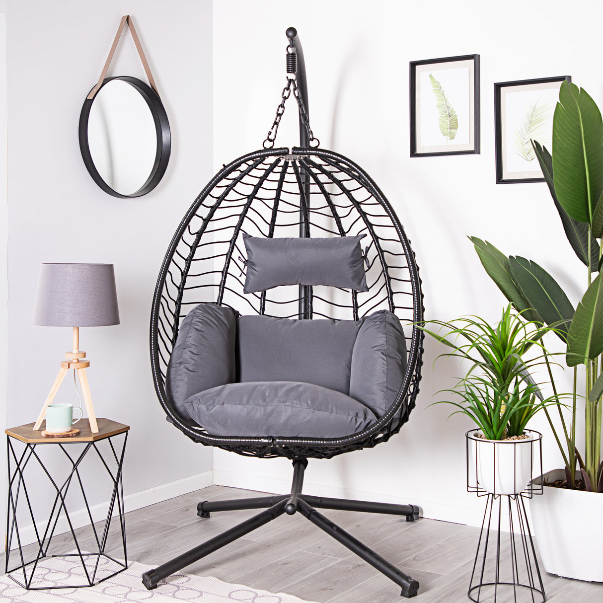 Alfresia Hanging Egg Chair – Charcoal