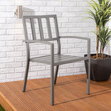 Alfresia Garden Bistro Set 2 Chairs & Round Table - Aluminium