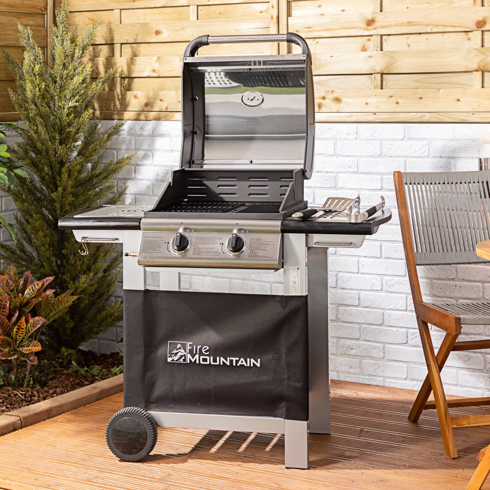 2 burner bbq best sale