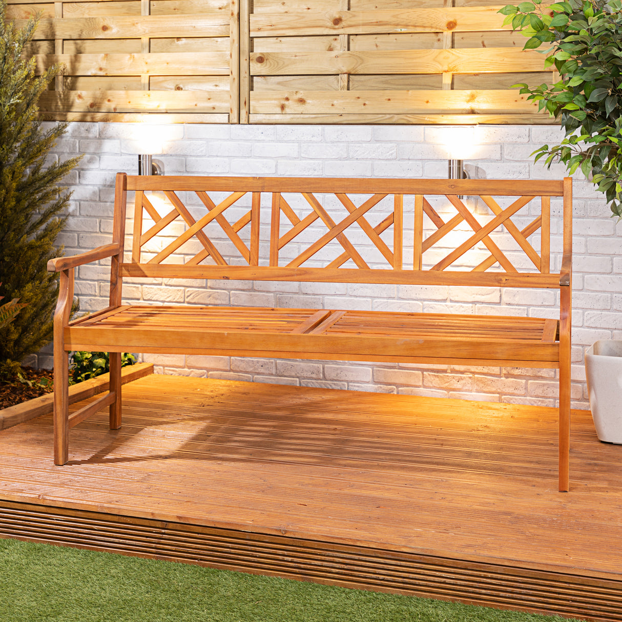 Alfresia Wooden Garden Bench 3 Seater