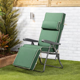 Alfresia Reclining Garden Chair – Charcoal Frame with Luxury Cushion, Relaxer Style