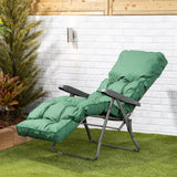 Alfresia Reclining Garden Chair – Charcoal Frame with Classic Cushion, Relaxer Style