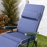 Alfresia Reclining Garden Chair – Green Frame with Luxury Cushion, Relaxer Style