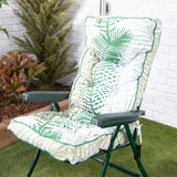 Alfresia Reclining Garden Chair – Green Frame with Classic Cushion