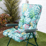 Alfresia Reclining Garden Chair – Green Frame with Classic Cushion