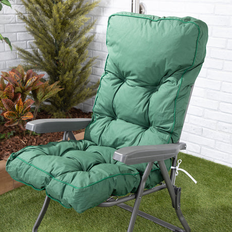 Alfresia Reclining Garden Chair – Charcoal Frame with Classic Cushion