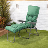 Alfresia Garden Sun Lounger and Cushion – Charcoal Frame with Classic Cushion