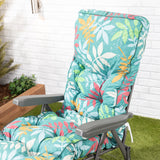 Alfresia Garden Sun Lounger and Cushion – Charcoal Frame with Classic Cushion