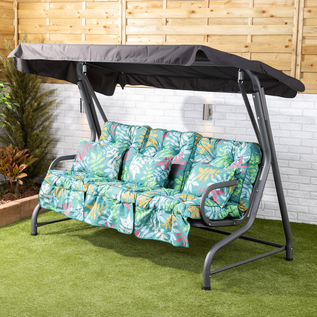 Alfresia Roma Garden Swing Seat with Classic Cushions