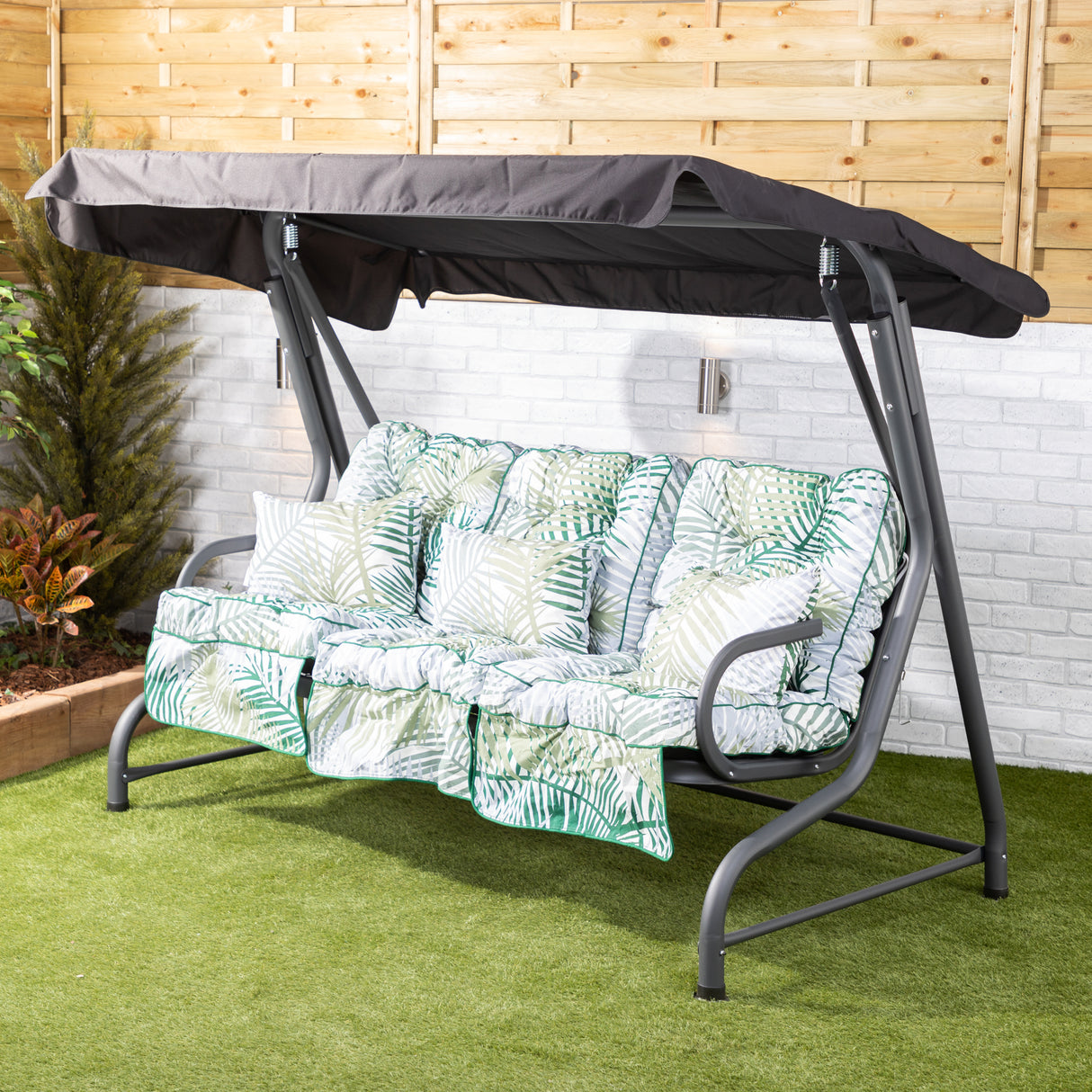 Alfresia Roma Garden Swing Seat with Classic Cushions