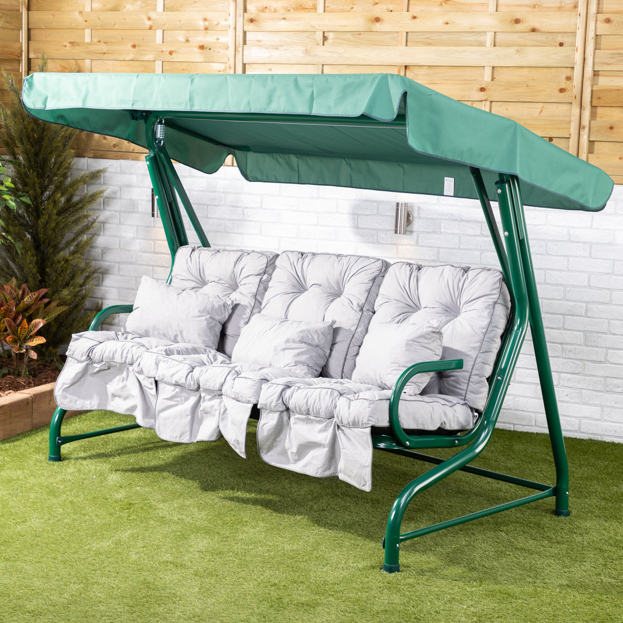 Alfresia Roma Garden Swing Seat with Classic Cushions