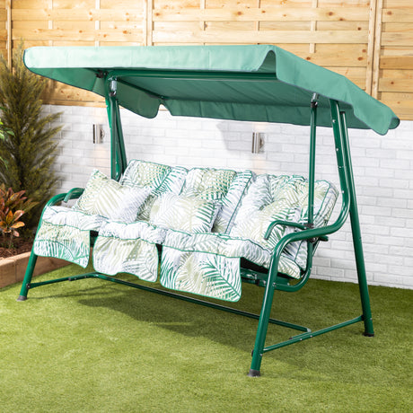 Alfresia Turin Reclining Garden Swing Seat with Classic Cushions