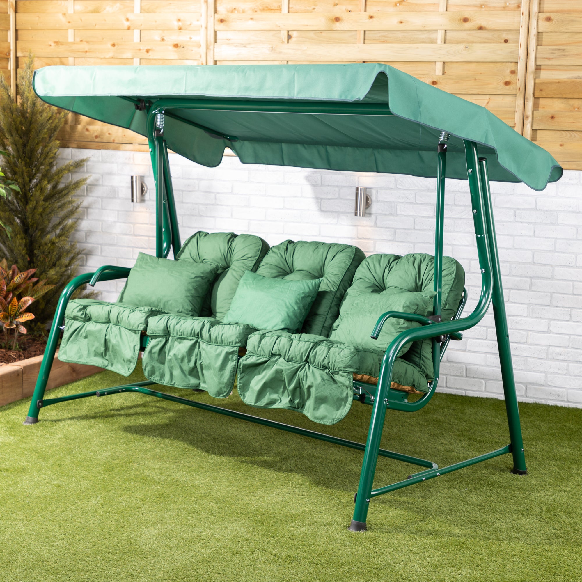 Garden swing chair cushions best sale