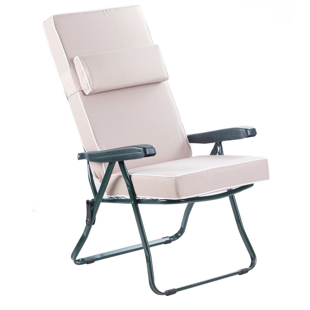 Alfresia Reclining Garden Chair – Green Frame with Luxury Cushion