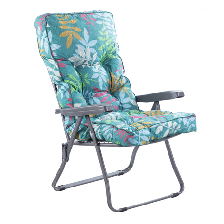 Alfresia Reclining Garden Chair – Charcoal Frame with Classic Cushion