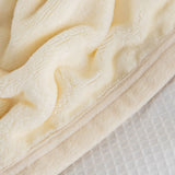 Minky Luxury Throw – Single Blanket, Cream