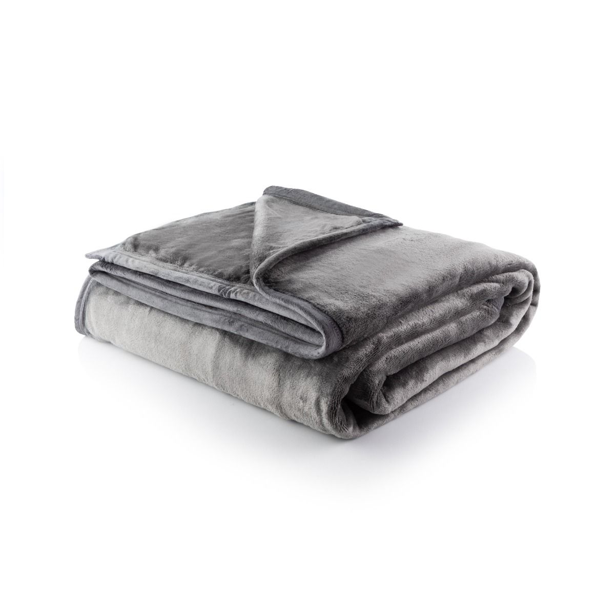 Minky Luxury Throw – Double Blanket, Grey