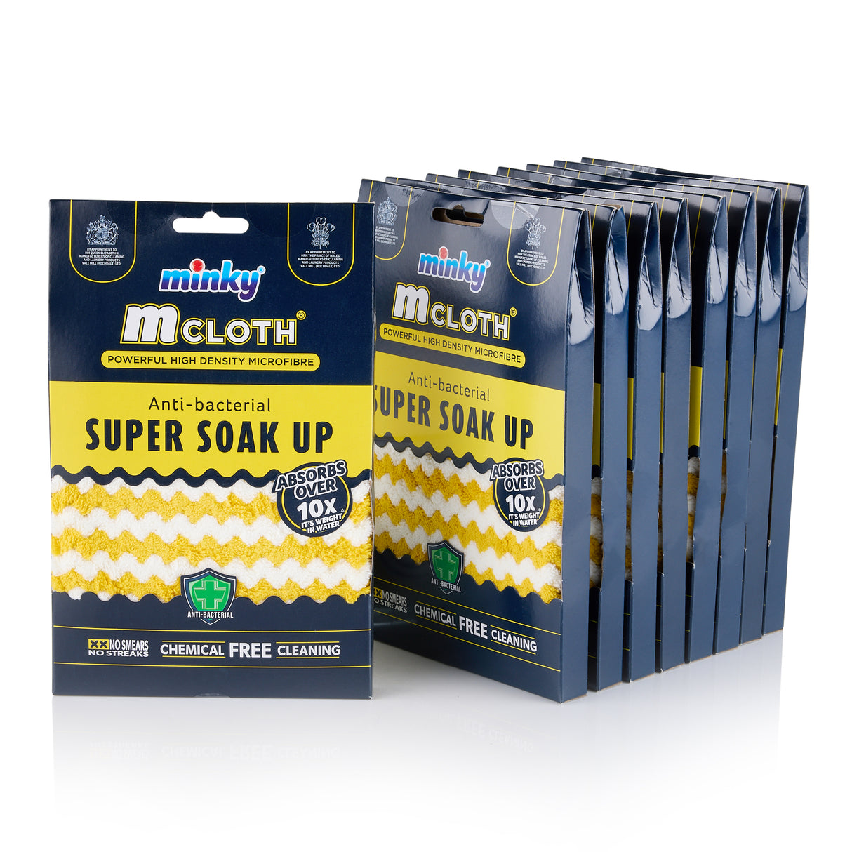 Minky M Cloth Super Soak Up - Multipack Microfibre Cloths, Pack of 9